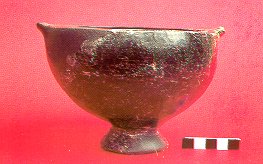An EBA I black slipped bowl from Liman Tepe