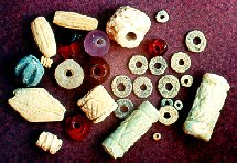 A group of LBA beads from the tombs